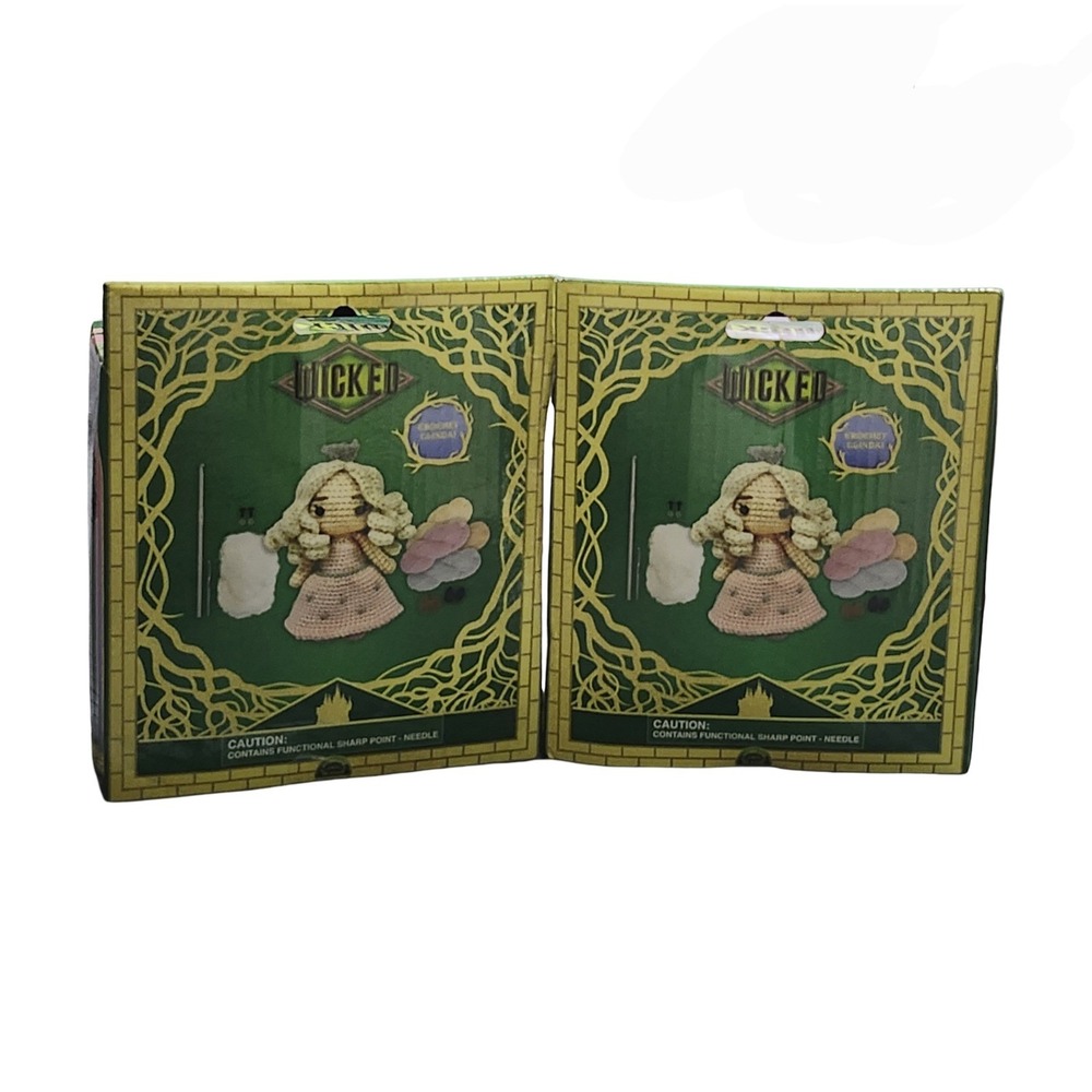 Set of 2 Wicked‎ Glinda The Good Witch Crochet Kits New Craft Gift Limited Ed. - Picture 2 of 2